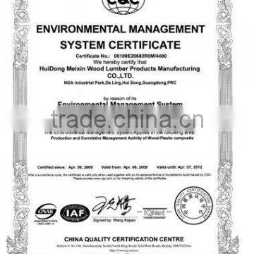 ENVIRONMENTTAL MANAGEMENT SYSTEM CERTIFICATE