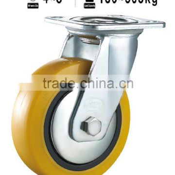 Swivel PU Caster Heavy duty Double Ball Bearing Caster