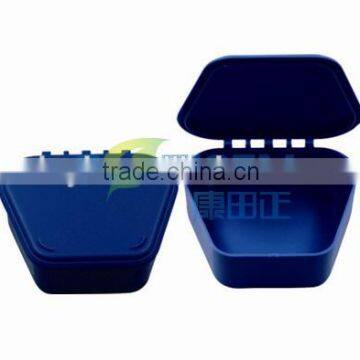 Blue Plastic Denture Box/Retainer Box Factory