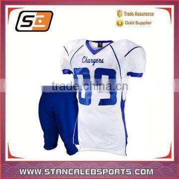 Stan Caleb Oem High Quality Polyester v Neck Quick Dry Custom Printing Make Your Own American Football Jersey