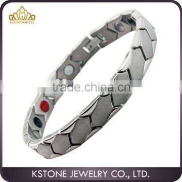 KSTONE Men's bangle bracelet extreme energy bracelet, positive energy bracelets, bio magnetic titanium bracelet