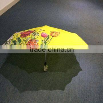 Mini flower folding umbrella with customs printing