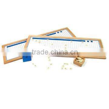 Division Working Charts Montessori toy of Montessori material