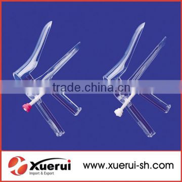 medical disposable vaginal speculum with side screw