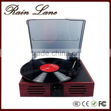 Rain lane Newest classic Wooden Optical Record Player Vinyl USB SD Player