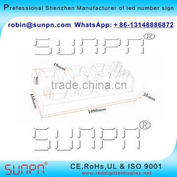 Miami FL USA Led Digital Gas Price Display 8.88 9 & 8.88 9/10 (15 Inch ) R/W/Y/W/B Color photo-5