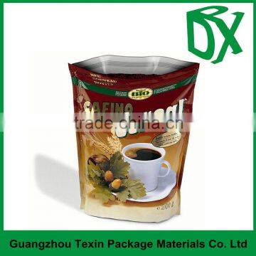 Alibaba China aluminum foil custom printing coffee bag with coffee design