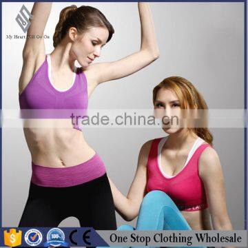 Professional yoga sports bra underwear seamless steel ring free double running fitness fitness ia Jinv vest sports bra