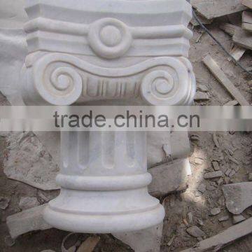 carved marble column