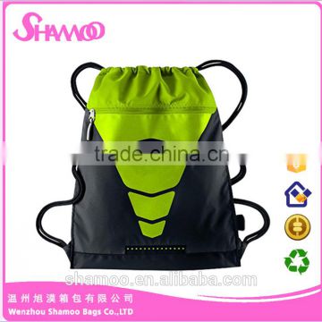 ECO-freindly Polyester Drawstring Laundry Bag With Zippered Pocket