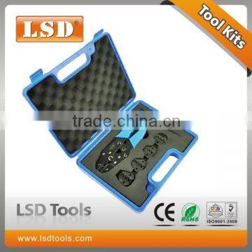 LS03C-5D3 crimping tool kits with LS-03C crimping tool & replaceable dies combination cirmpiing tools set in plastic box