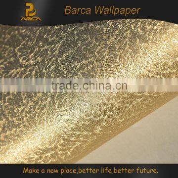 imperial gold foil wall paper for hotel