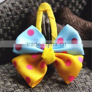 Wholesale Hairbow Baby Hair Accessories, Fancy Baby Girl's Hair Bow Clips