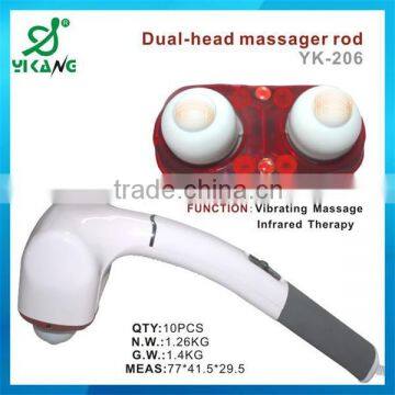 2016 dual head massager and vibrating handy head massager OEM massager