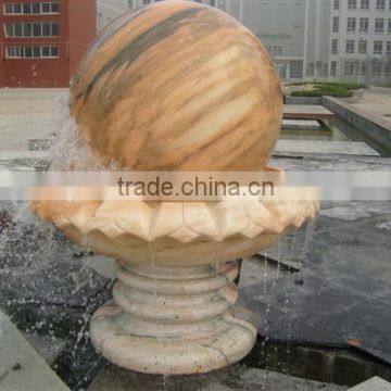 Marble Stone Ball With Water Fountain Bases Decorative for Garden photo-3