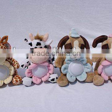 Plush animal with colour night light