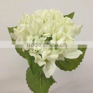 16" cheap artificial hydrangea flower real touch hydrangea white wedding supplies