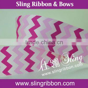 Hot Sale Printed Stripe Grosgrain Ribbon For Wholesale