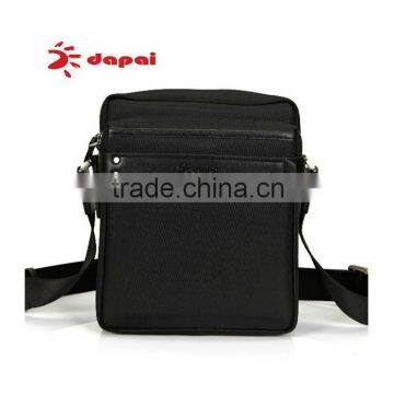 Twill Leather Mens Business Bag Black Fashion Shoulder Bag photo-3