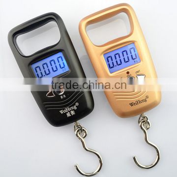 Low cost with best quality portable mini digital hanging luggage scale 50kg/10g