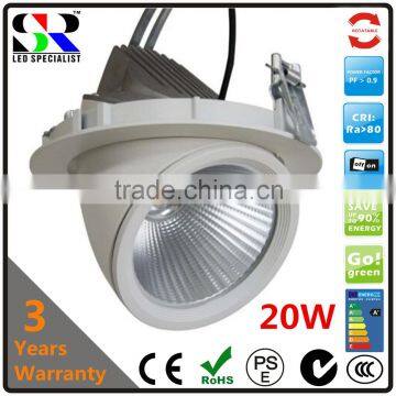 angle adjustable COB 20W LED trunk light