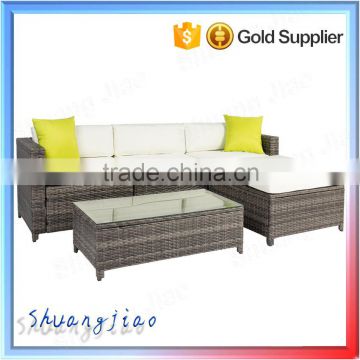 2016 Modern High quality Outdoor Wholesale synthetic PE rattan Patio Wicker garden furniture rattan outdoor sofa set