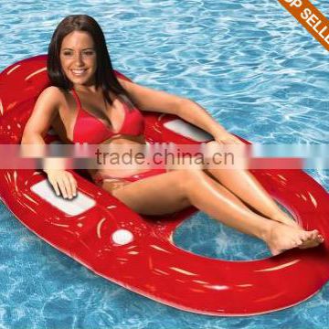 Inflatable Deluxe French Pool Lounge/inflatable pool fun on super sale