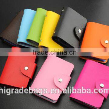 Faux Leather Card Holder Bags Leather 24 Credit Card photo-5