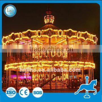 Amusement carousel attractions! Lino playground equipment merry go round double decker carousel for sale