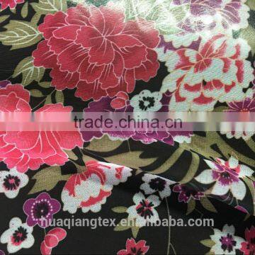 Japanese Style Vintage Flower Print Chiffon Fabric for Women Dress Sandal photo-5