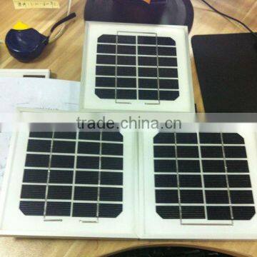 6v 3w solar panels for mobile,light etc.