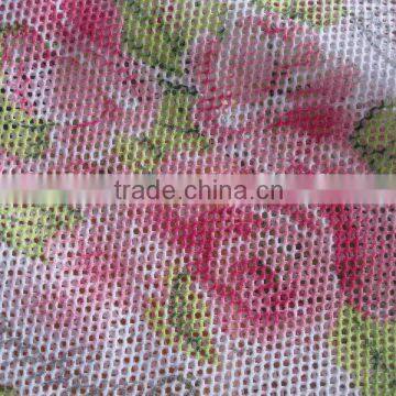 100%polyester printed mesh fabric for garment