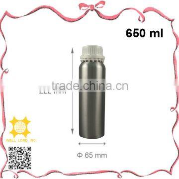 650ml screw on cap with pull-ring gasket aluminum bottle