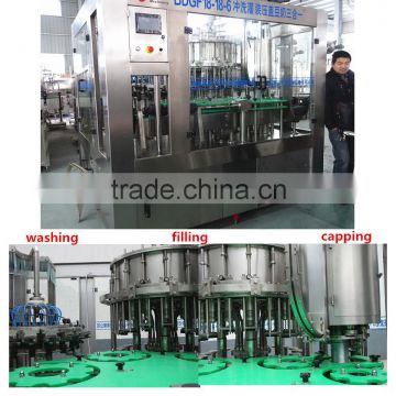 Automatic bottled soy milk processing machine