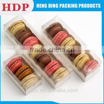 clear pvc plastic macaron packaging box