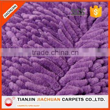 100% polyester microfiber chenille carpet