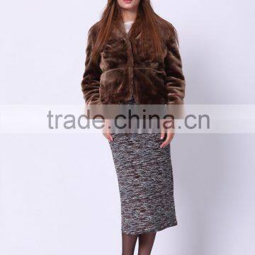 2016 PRETTY STEPS Winter Collections Woman Gender and OEM Service Supply Type Faux Fur Jacket photo-2