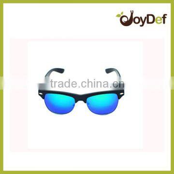 2016 The popular and fashionable luxury unisex half frame unisex polarized sunglasses with mirror lens