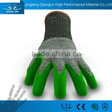 QL 13G High Quality Sandy Nitrile Coated Grip Safety Gloves