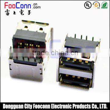 High Quality Double-deck Usb 2.0 A Female Connector photo-3