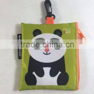 Recycle Waterproof 230T twill polyester Baby Bib