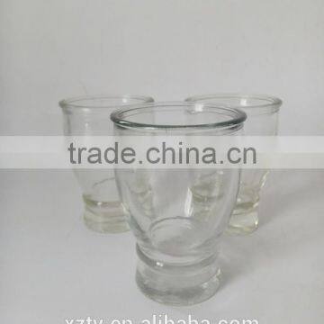 130ml Small Tranparent Glass Empty Round Ice Cream Glass Cup