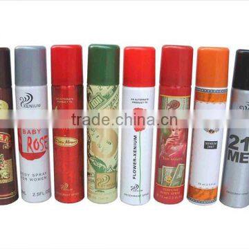 75ml deodorant body spray top quality