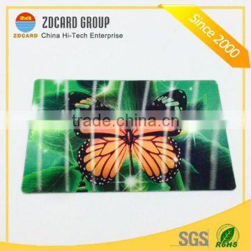 High quality good price Colorful PET 3D lenticular postcard