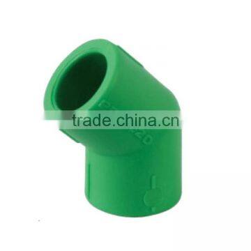 All plastic PPR 135 degree elbow for palstic pipe