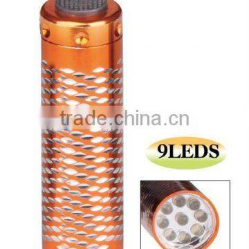 9 LEDs Aluminum Flashlight