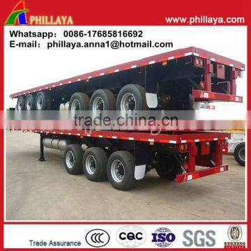 Good Container Flatbed Trailer / Flat Body Truck / 40ft Container Trailer Price photo-5