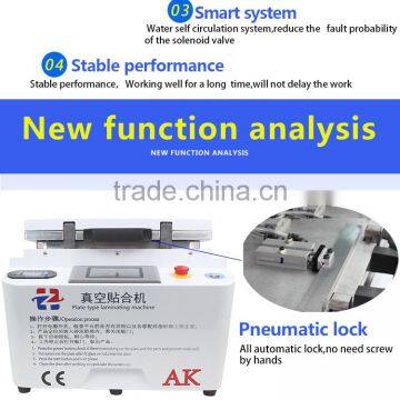 AK With Pneumatic Lock New 12inch Lcd Repair Glass Refurbish Laminate Oca Film Laminating Machine for Samsung and for Iphone Oca photo-3