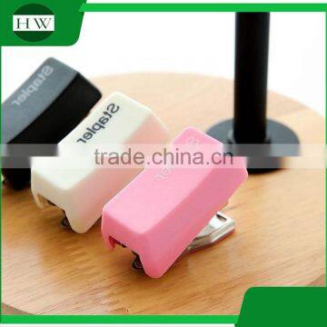 Plastic Mini Portable Office Stationery Funny Keyboard Manual Paper Stitcher Stapling Machine Stapler Set photo-3