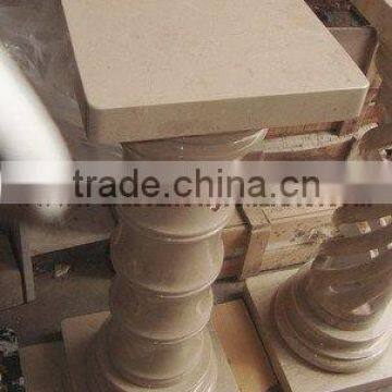 BEAUTIFUL VERONA BEIGE MARBLE PEDESTALS